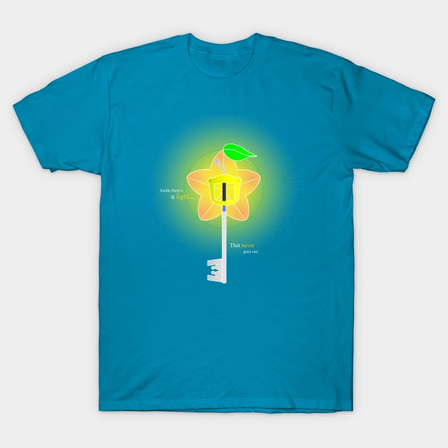 A Light That Never Goes Out T-Shirt by sheepypu